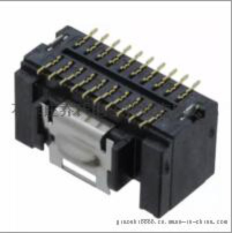 广濑20pin针座DF50-20DP-1V(51)额定电压100V，间距1mm，笔直开口